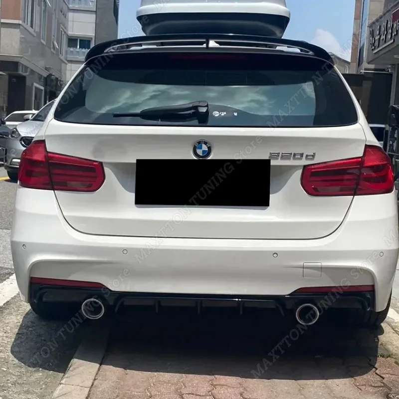 ◆BMW F30/M-sport◆リアバンパープロテクター/ブラックカーボン◆新品/RGM/Sedan/ | 2012-2018 BMW F30 F31 M スポーツパフォーマンススタイル