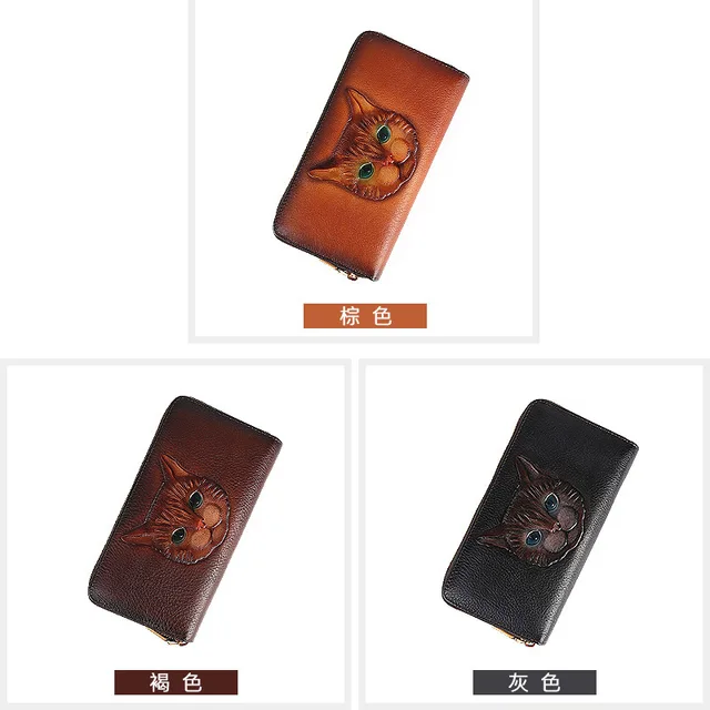 Carteira feminina MOTAORA: Elegância vintage em couro genuíno