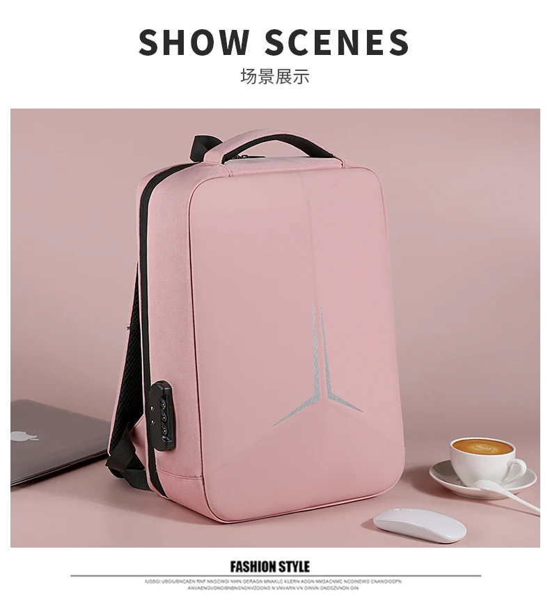 Mens LBackpack Waterproof Anti theft with USB Port Stylish Design Large Capacity Comfortable Straps Ideal for Work and Travel