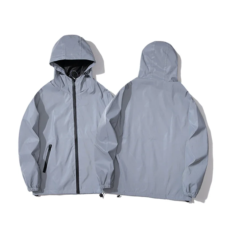 Reflective Jackets S-5XL Autumn Winter Men / Women Reflect Motorcycle Jacket Waterproof Windbreaker Hoodies