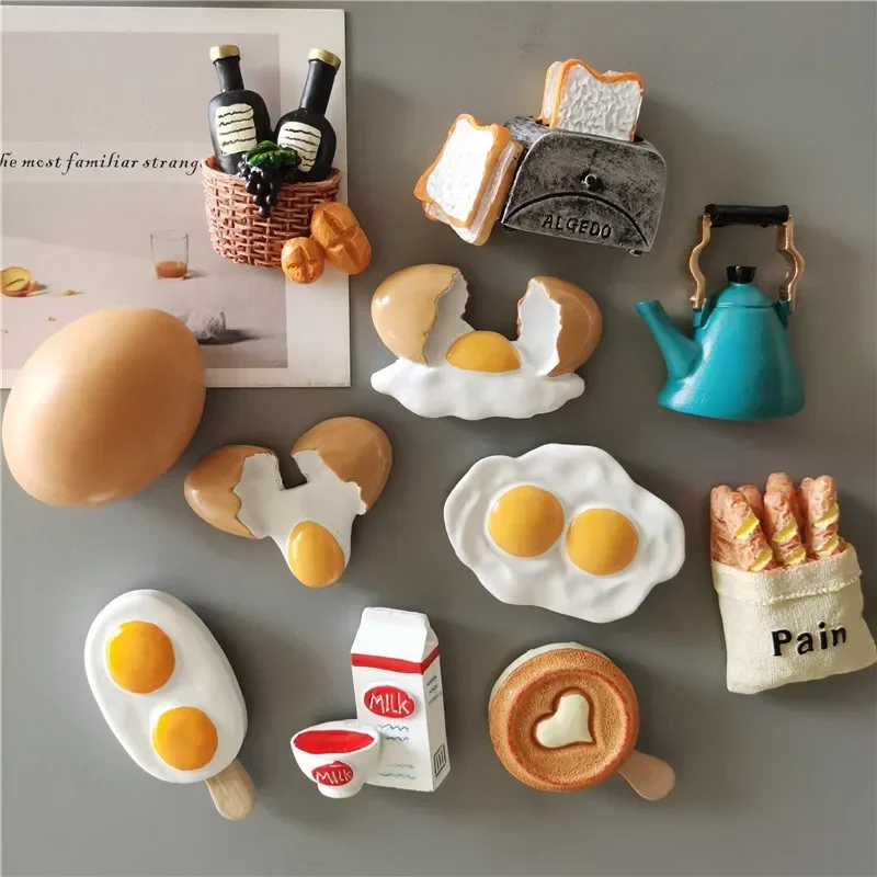 Buy 5 Get 1 Imitation Food Fridge Magnets Stickers Kitchen Decoration For Refrigerator