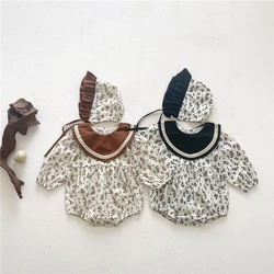 Body en coton pour bébés filles, barboteuse à manches longues, motif Floral, à la mode, vêtements pour nouveau nés, nouvelle collection printemps 