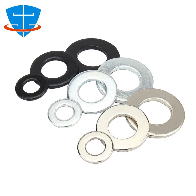 Spring Washer Flat Washer M2 M2.5 M3 M4 M5 M6 M8 M10 M12 M14 M16 M18 M20  M22 M27 Stainless Steel Washers Plain Gaskets - Washers - AliExpress