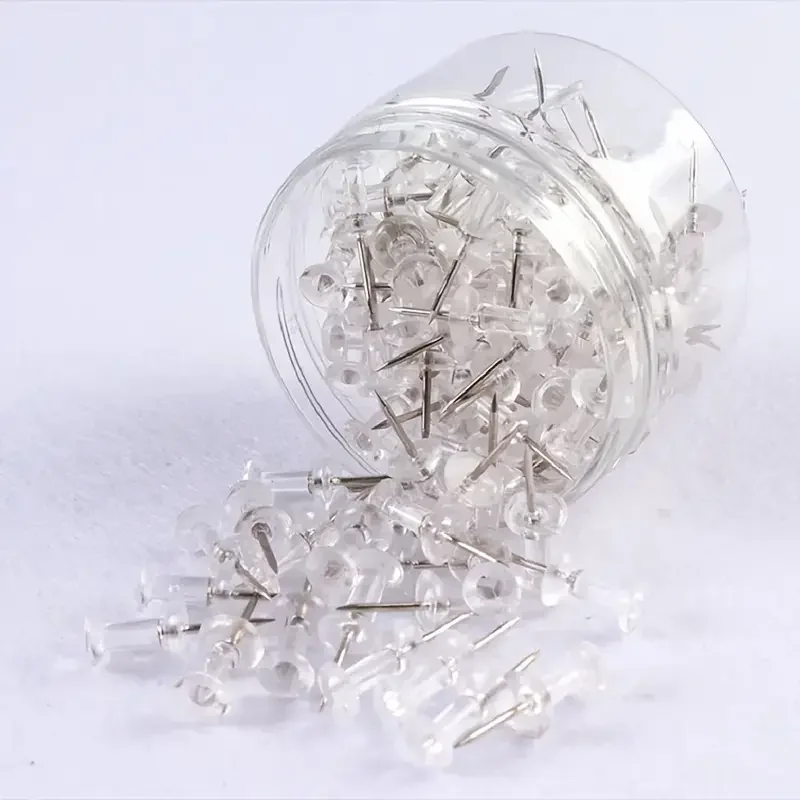 50/100pcs 모듬 만들기 소형 못 여러 가지 빛깔의 플라스틱 못 푸시 핀 코르크 보드 사무실 학교 문구 용품