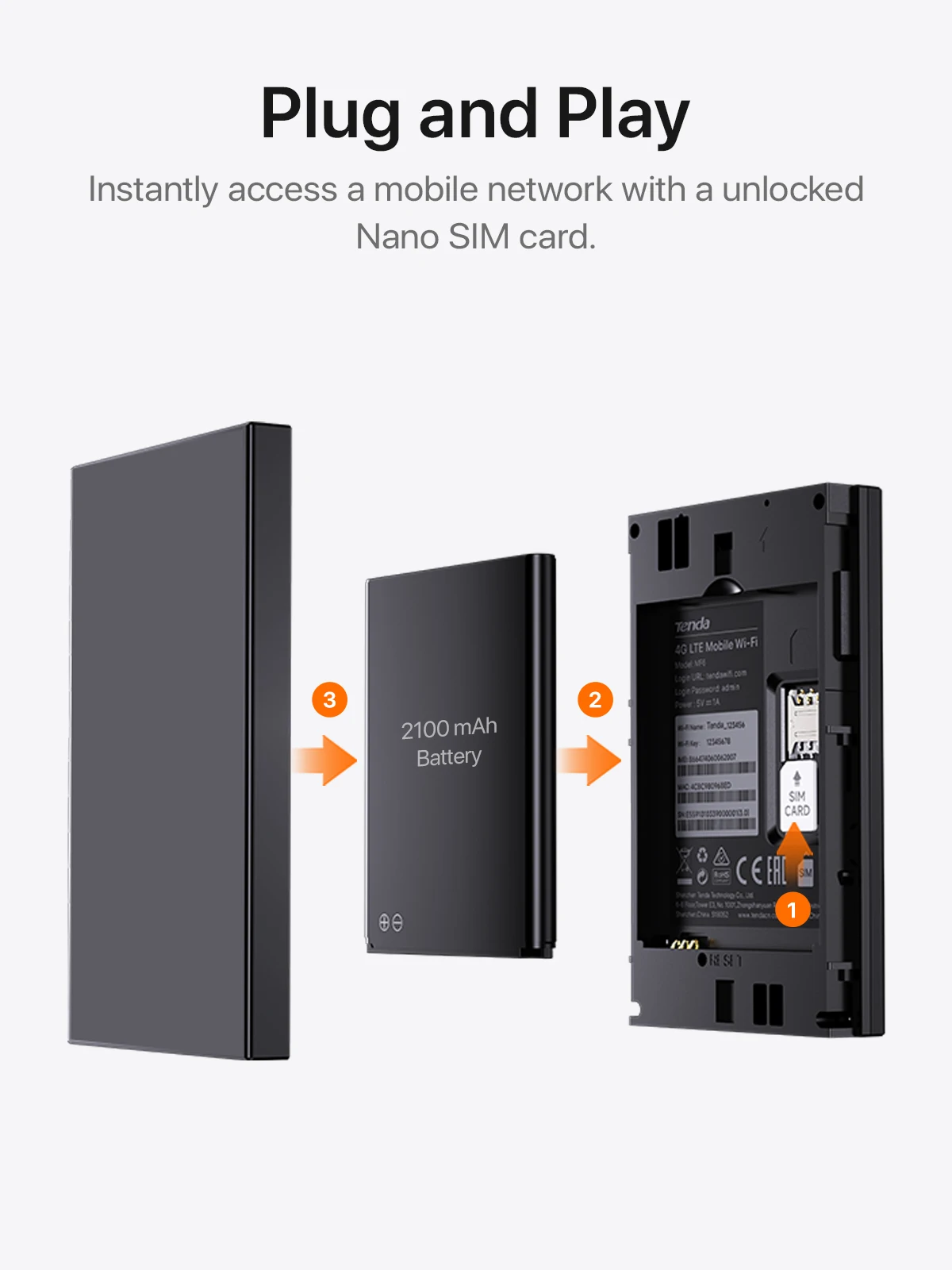 4G LTE Router Wireless Wifi Portable Modem Mini Outdoor Hotspot Pocket Mobile Wifi 286Mbps Sim CAT4 Card Slot Repeater 2100 MAh - 3