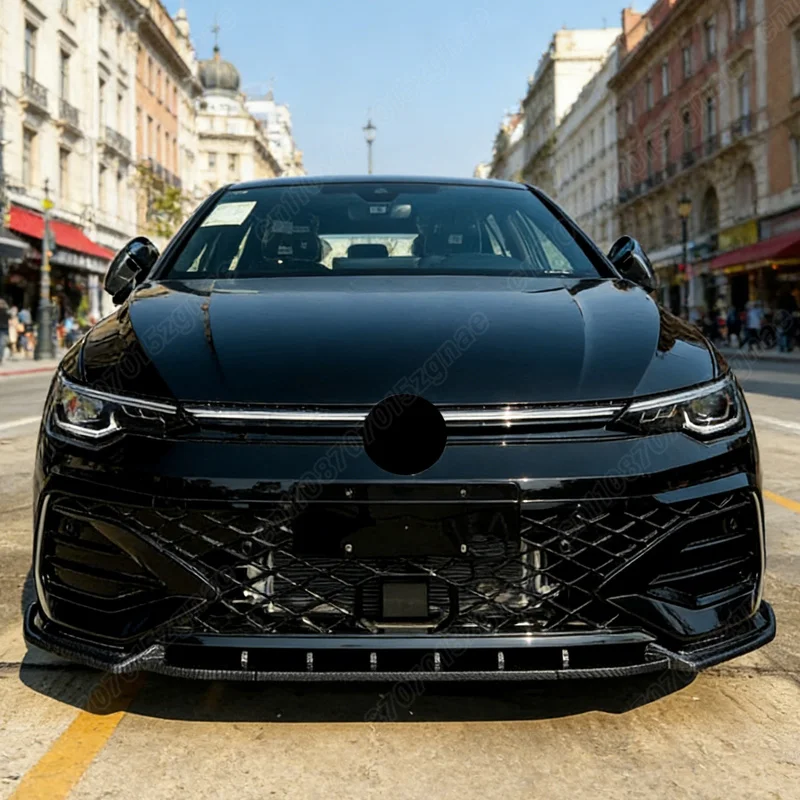 폭스바겐 골프 8.5 MK8.5 GTI R-라인 2024 2025 2026 프론트 범퍼 립 턱 스포일러 레이싱 스타일 스플리터 디퓨저 자동차 액세서리 키트