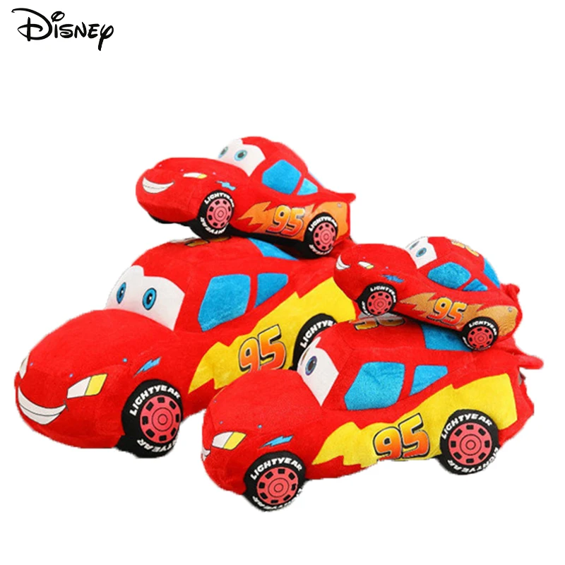 Disney Pixar Stuffed Plush Cars Pillow Kids Toys Red Lightning Mcqueen  Model Cute Cartoon Movie Decoration Gifts For Children