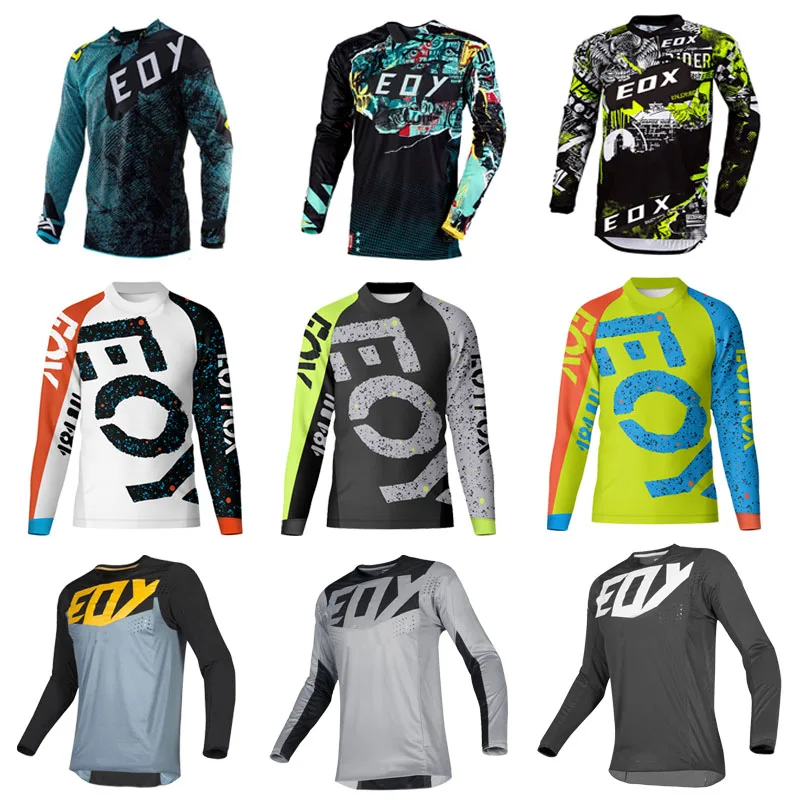 Motorcycle Motocross Racing T-shirt Downhill Mountain Bike DH MX MTB Motorbike Jersey Summer Men Woman Motorcycle Jersey XS-4XL