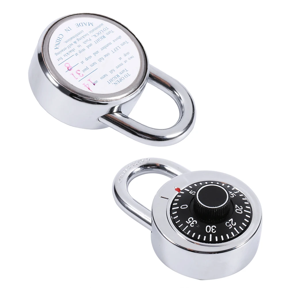 Combination Padlock Round Dial Number Luggage Suitcase Security