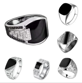 2025 New Business Drip Oil High-end Men's and Women's Rings Fashion Temperament High-end Ring Party Jewelry Wholesale 1