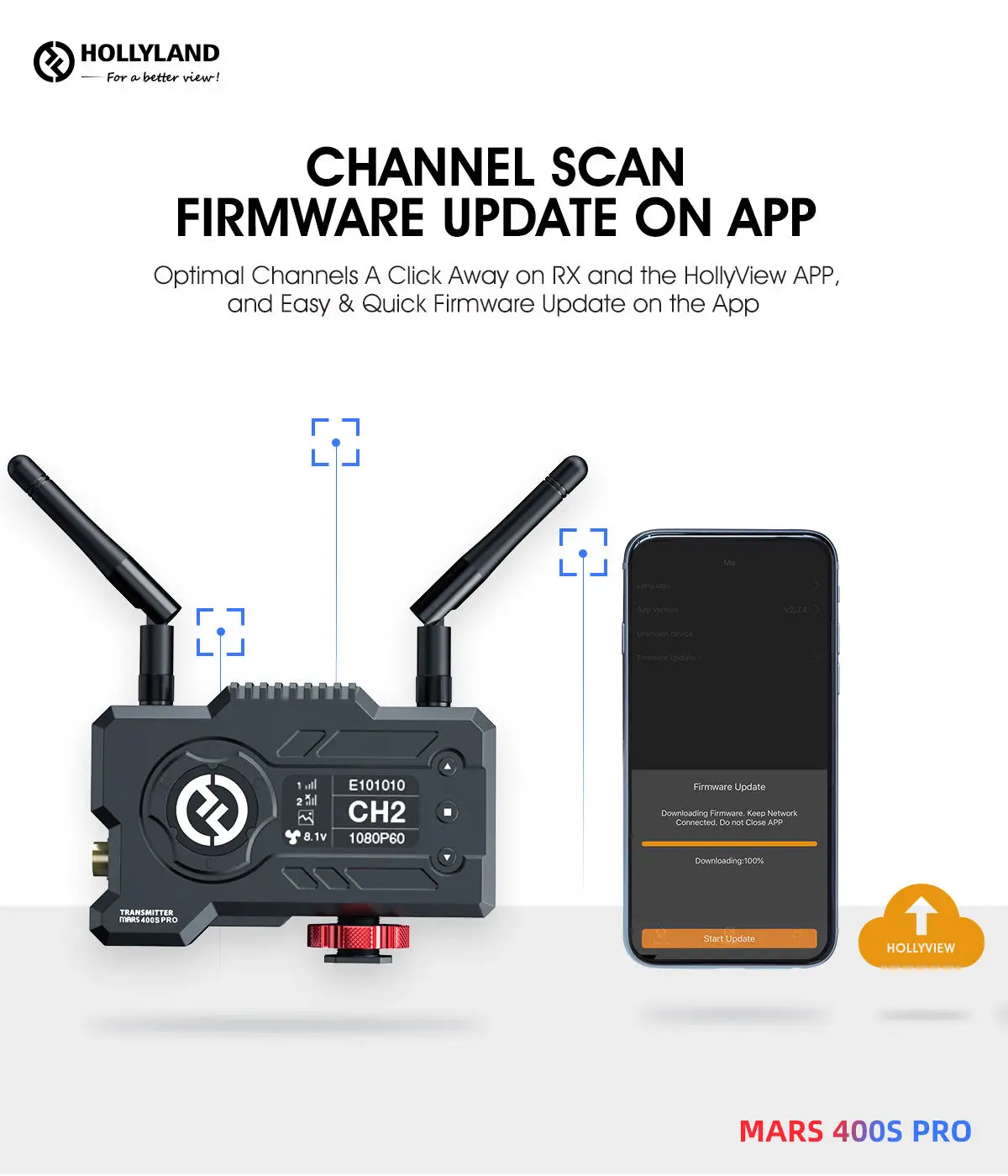 Hollyland Mars 400S 400FT Wireless HDMI SDI Video Image
