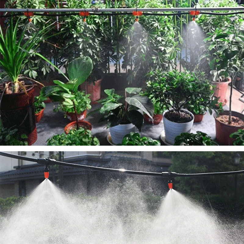 10M Outdoor Water Misting Cooling System Plants Sprinkler Moisturizing Dust Removal Fogger Garden Supplies Irrigation Tool 3