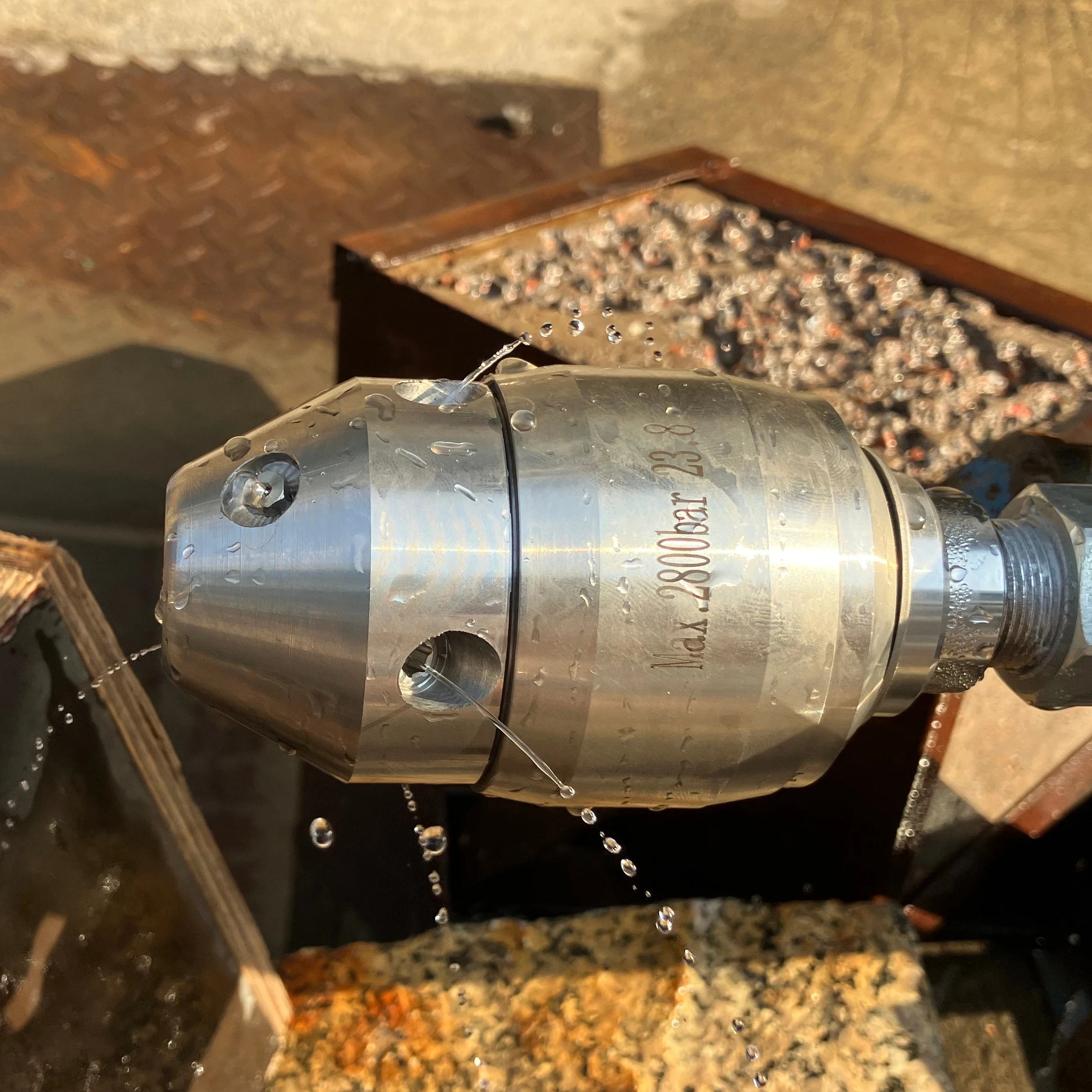 고압 워터 제팅 노즐 회전 노즐 산업용 파이프 청소