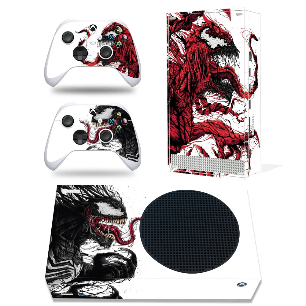 Marvel Iron Man Spiderman Skin Sticker Decal Cover for Xbox Series S Console and 2 Controllers Xbox Series S Skin Sticker Vinyl 