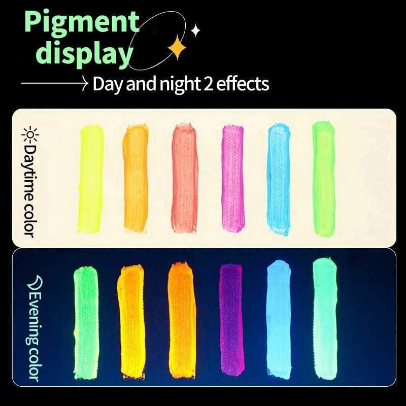 Chagall 100ml fluorescent acrylic pigment fluorescent yellow orange red fluorescent red fluorescent green hand-painted special 5
