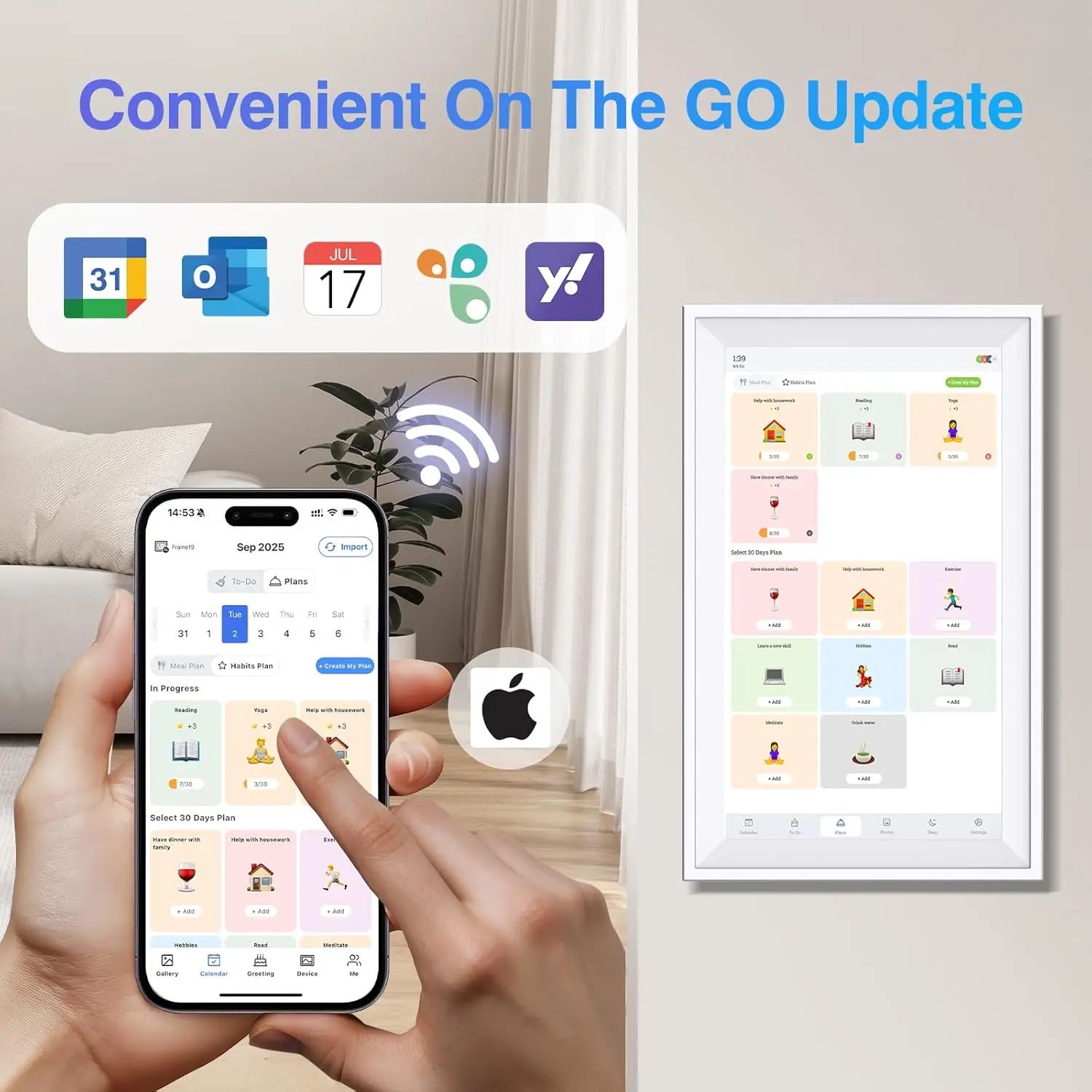 Digital Calendar 15.6 inch Wall Calendar Planner with Touch Screen, Electronic Calendars for Family Organizer, Smart Chore Chart