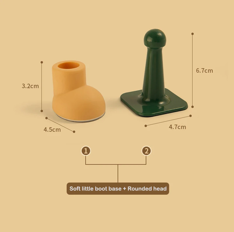 Creative Mute Door Stoppers Wall Protection Safety Shock Absorber Door Handle Shoe Shape Bumpers Security Wall Protectors silicone door stopper door stopper bumpers door stopper silicone rubber bumpers