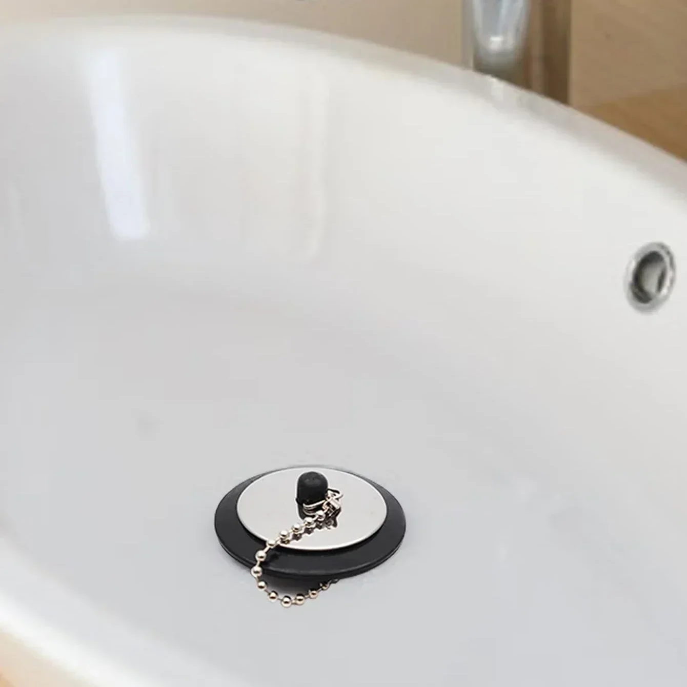 Rubber Sink Strainer Stopper Bathroom Use Stainless Steel