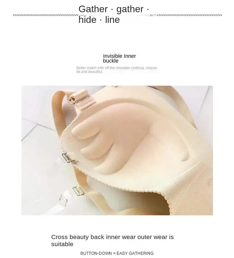 Description Picture 4 of itemOne-piece Tube Tops Strapless Underwear Tops Women Clothing Invisible Bras Sexy Breathable Fashion Soft Comfortable Lingerie