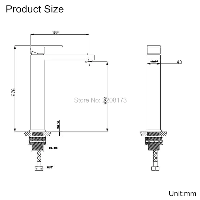

Vidric Wholesale Single Handle Matte Black Square Style Quality Solid Brass High Rise Mixer Taps Silk Tall Basin Monobloc
