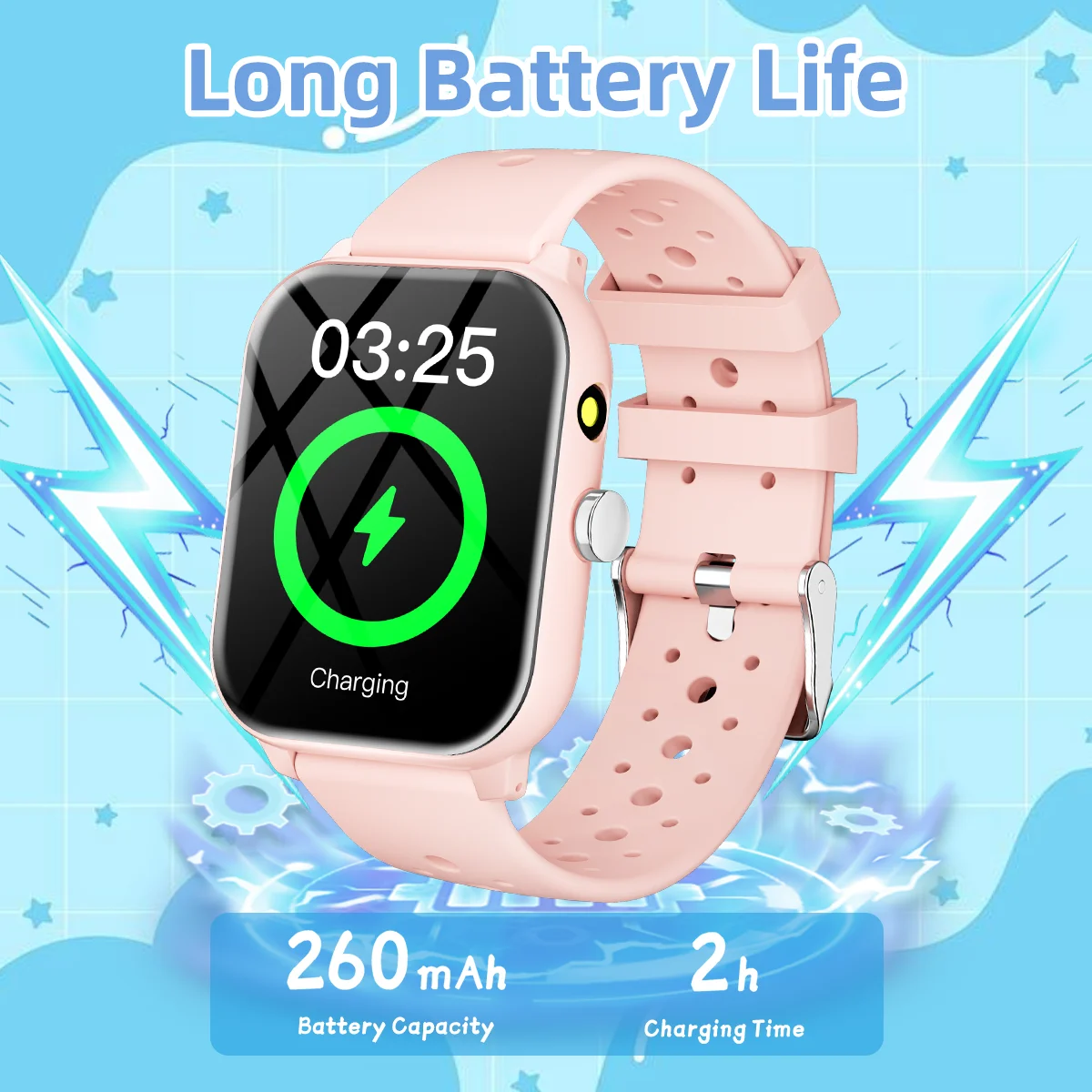 2026 New Kids Smart Watch For Kids Games Sleep Monitor Flashlight Alarm Clock Boy Girl Gift Children Partner Smartwatch 3