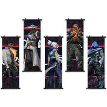 

Classic Wall Artwork Plastic Scroll VALORANT Hanging Painting Canvas Characters Poster Picture Print Home Decoration Kids Room