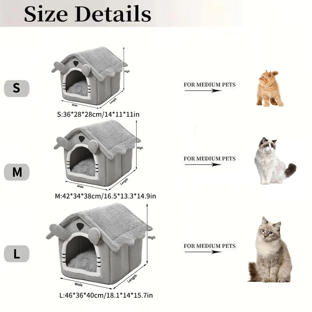 Indoor Warm Pet Tent Bed 6
