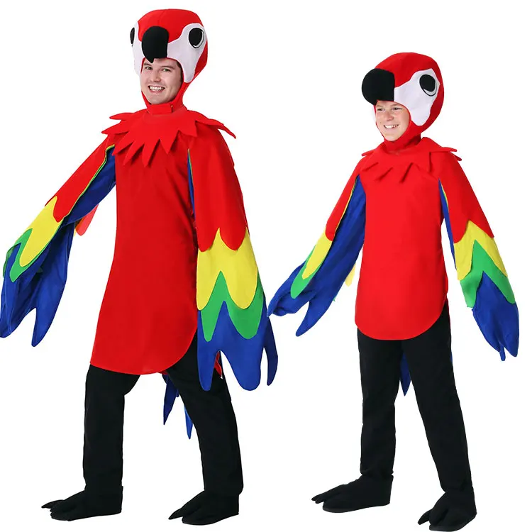 

Костюм для косплея на детский день, Хэллоуин, школьная сцена, костюм для выступления, взрослые, дети, птицы, костюм, животные, комбинезон птица