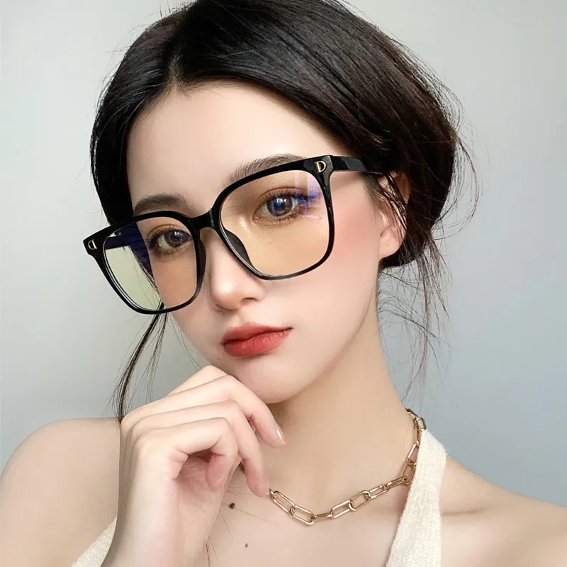 Women's Finished Myopia Glasses Trendy Anti-blue Light Optical Computer Eyewear Unisex Fashionable Minus Diopter Glasses 0~ -6.0 - 5