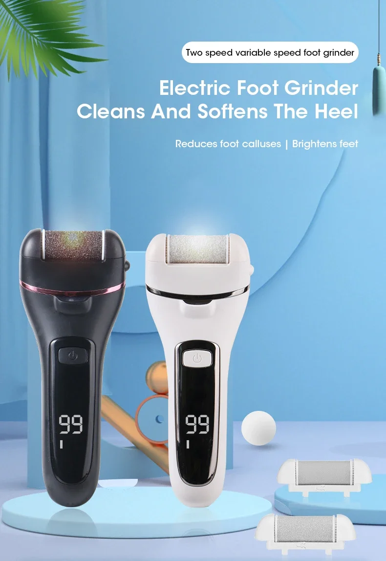 Electric Foot File For Smooth Heels Professional Pedicure Set_voghion.com