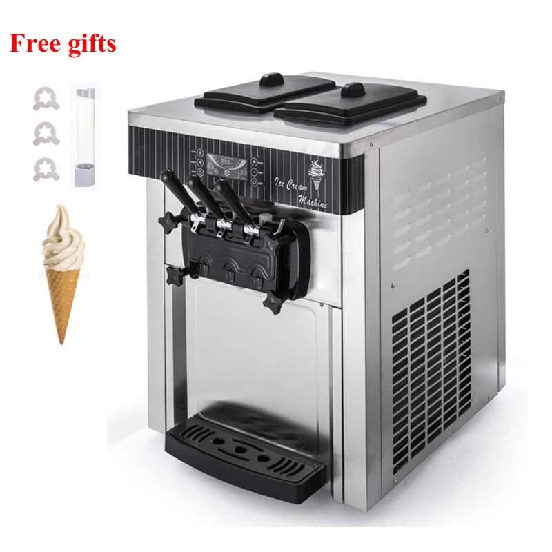 

Commercial Soft Serve Ice Cream Machine Automatic Ice Cream Maker Stainless Steel Sweet Cone Freezing Equipment 220V 110V