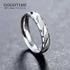 Trendy Pure 100% 925 Sterling Silver Wedding Ring Frosting 1 Piece Egagement Band For Couple Anniversary Jewelry For Woman Man 5