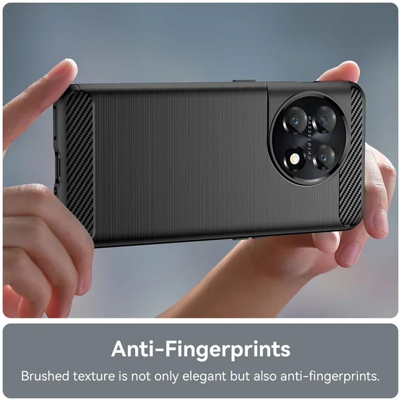 Shockproof Soft Carbon Fiber TPU Phone Bumper Case Cover