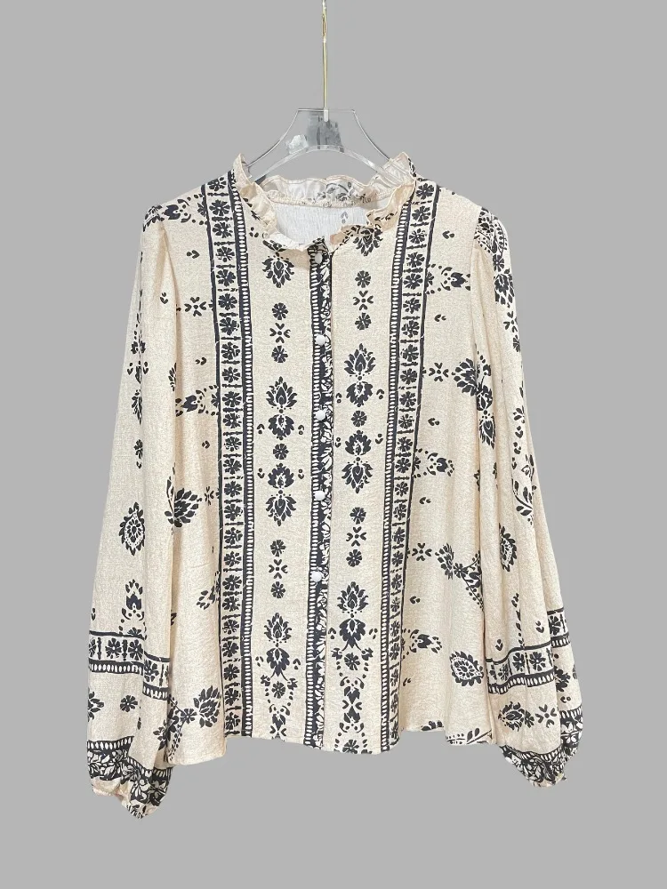 Autumn Long Sleeve Women Elegant Vintage Shirts