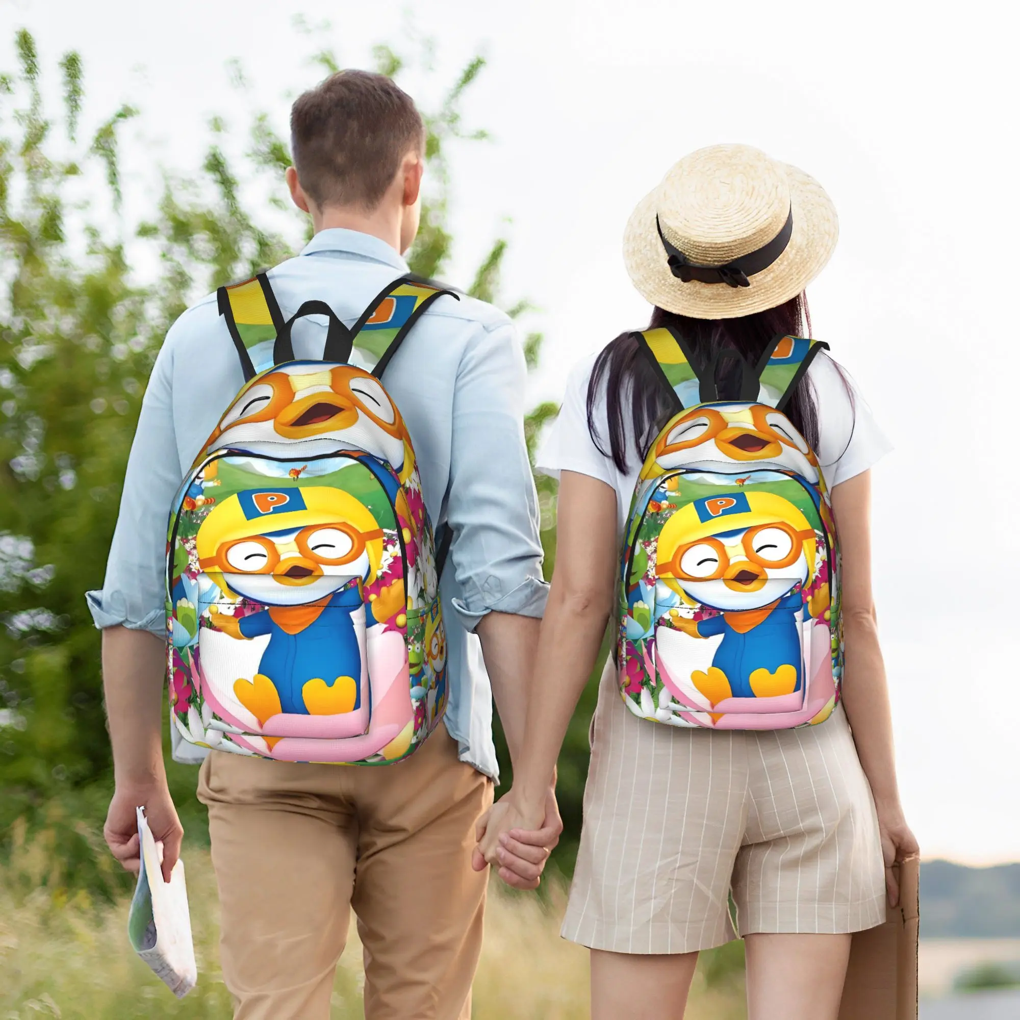 Zaino PororoS, Zaini per Uso Quotidiano, Borse Scolastiche Unisex, Zaino con Stampa di Design - immagine 6