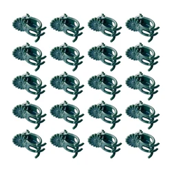 20pcs Butterfly Orchid Plant Support Clips for Garden Flowers and Vines (Green)