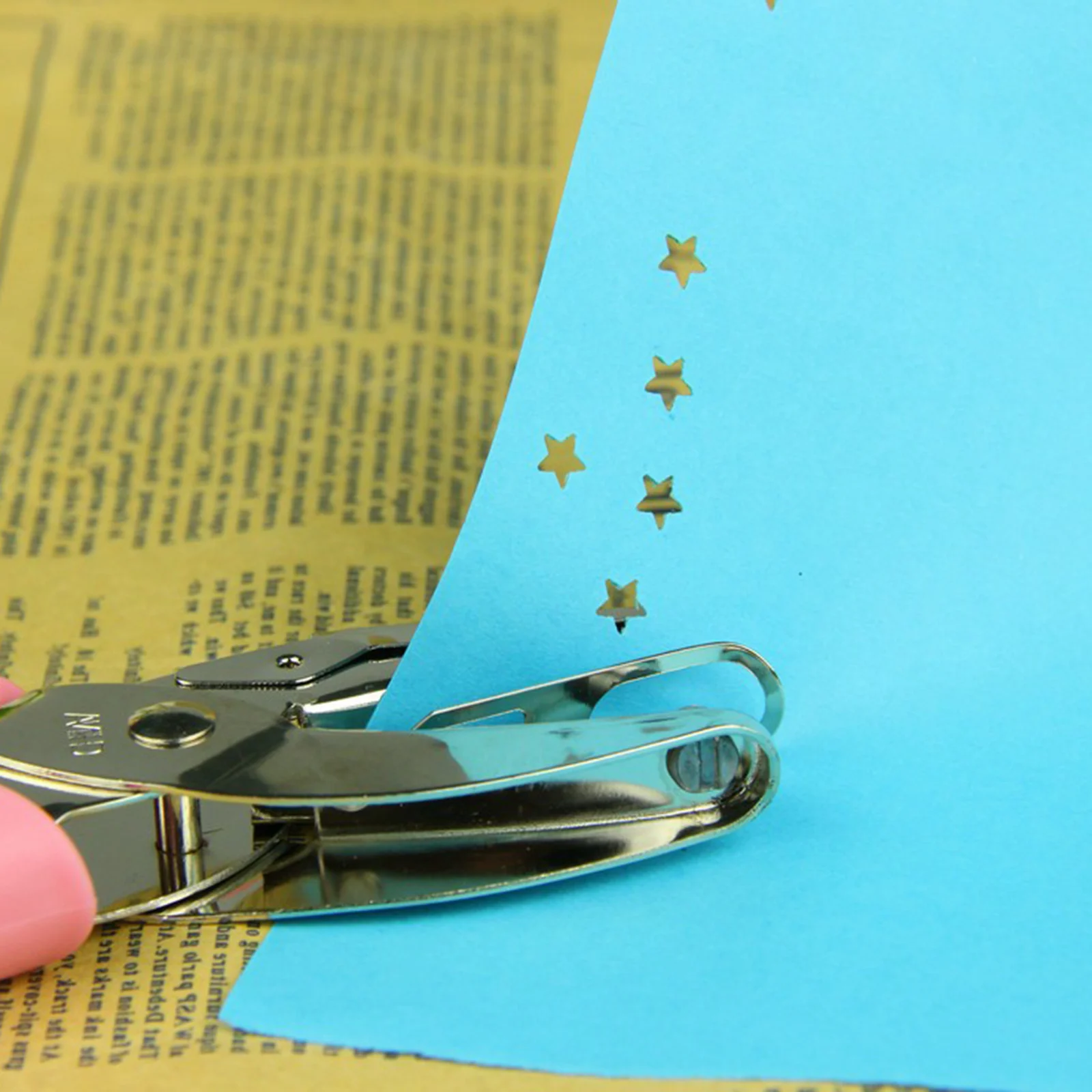 Paper Cutter Circle Hole Punch Hole Punching Tools Kawaii Rubber Sleeve Star Heart Hole Punch