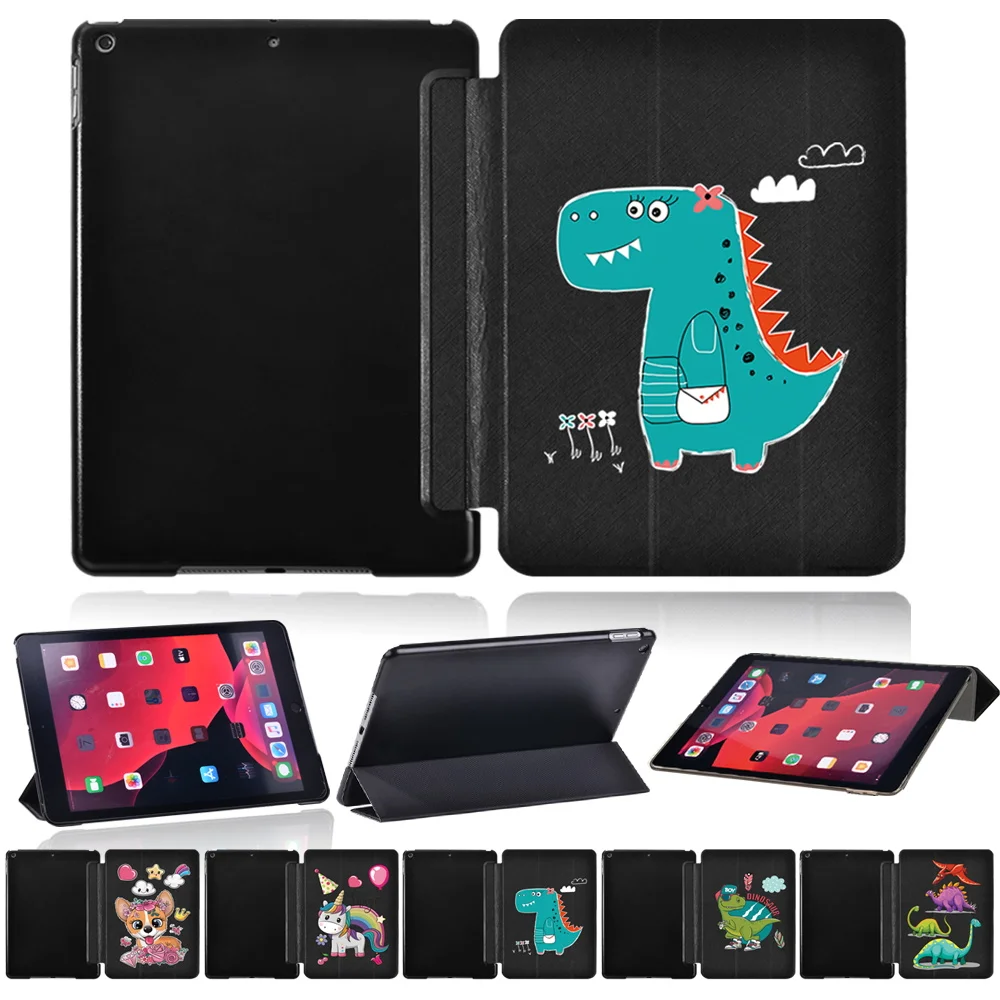 Per Apple Ipad Air 1 2 3 4 5 /Ipad 5 ° 6 ° 7 ° 8 ° 9 °/Mini 1 2 3 4 5 /Ipad Pro 11/10/5/9.7 Custodia Per Tablet Ripiegabile Con Stampa Cartoon