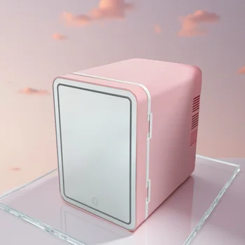 4L Pink Mini Beauty Fridge 1