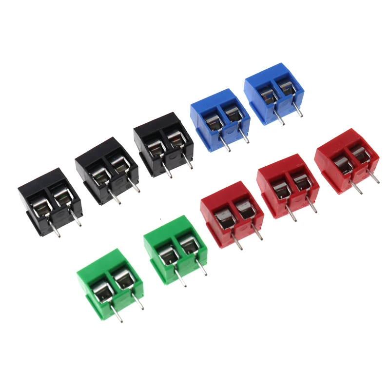 50pcs KF301-2P 2 Pin Plug-in Screw Terminal Block