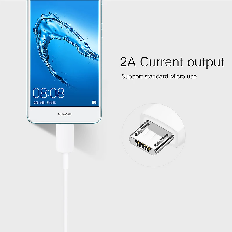 Оригинално зарядно устройство Huawei 5V2A EU Fast Charge захранващ адаптер usb микро кабел за p9 8 lite honor 8x 7x y6 y7 y9 2019 p smart z 2019