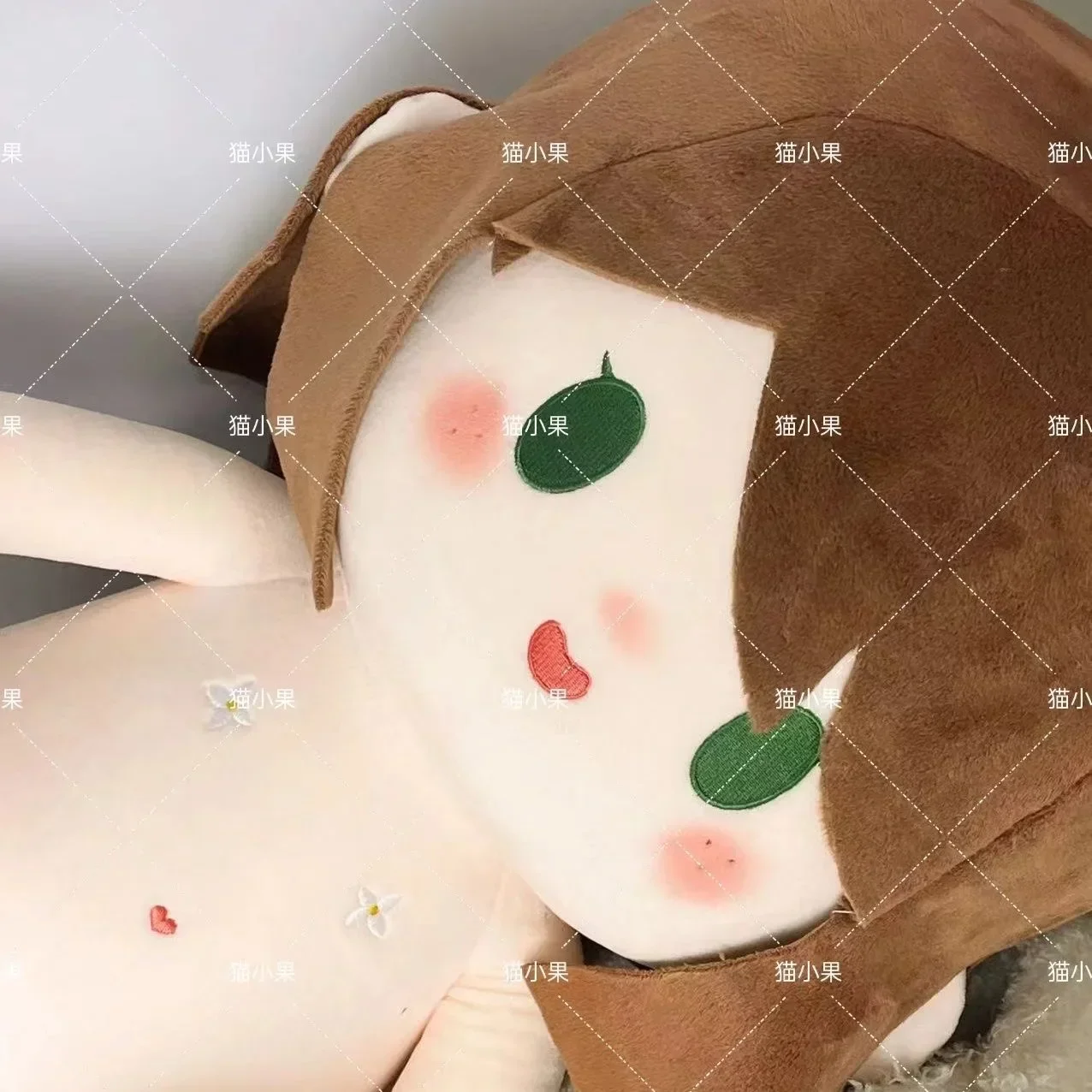 

Симпатичная хлопковая набивная кукла для косплея Эмма Вудса с персонажем аниме, наряд, одежда, хлопковая Подушка плюши, игрушки 40 см