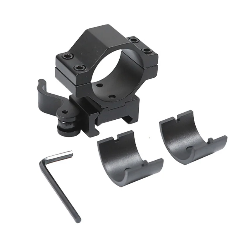 30mm/25mm 1" Rings For 20mm Weaver/picatinny Rail Scope Mount Quick Release For Torch/Night Vision/Tactical Light rifle scope mount ring rifle scope mount flashlight scope mount flashlight mount picatinny rail accessories rail adapter threaded adapter scope mount adapter nvg bracket