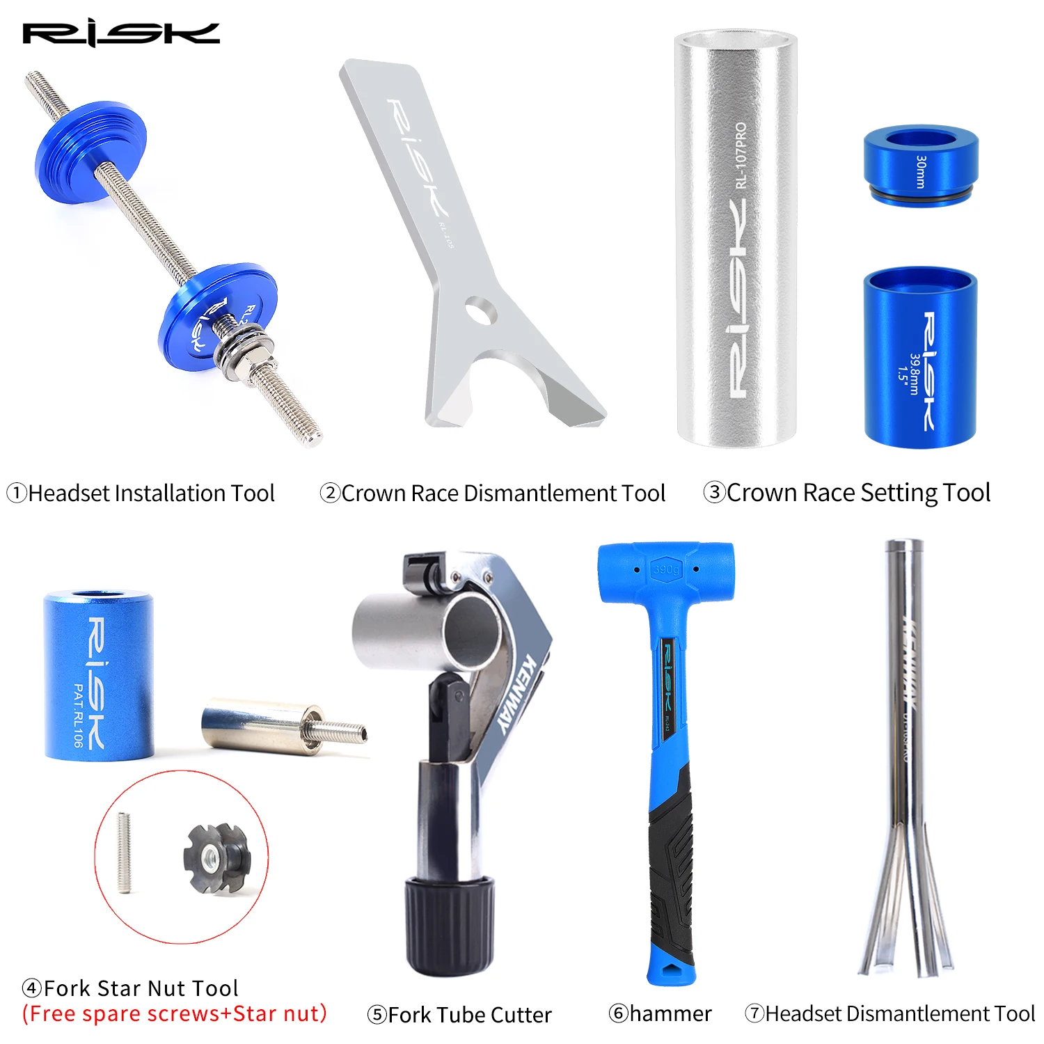 RISK Bike Upper Lower Bowl Removal Tool with Hanging Hole Bicycle