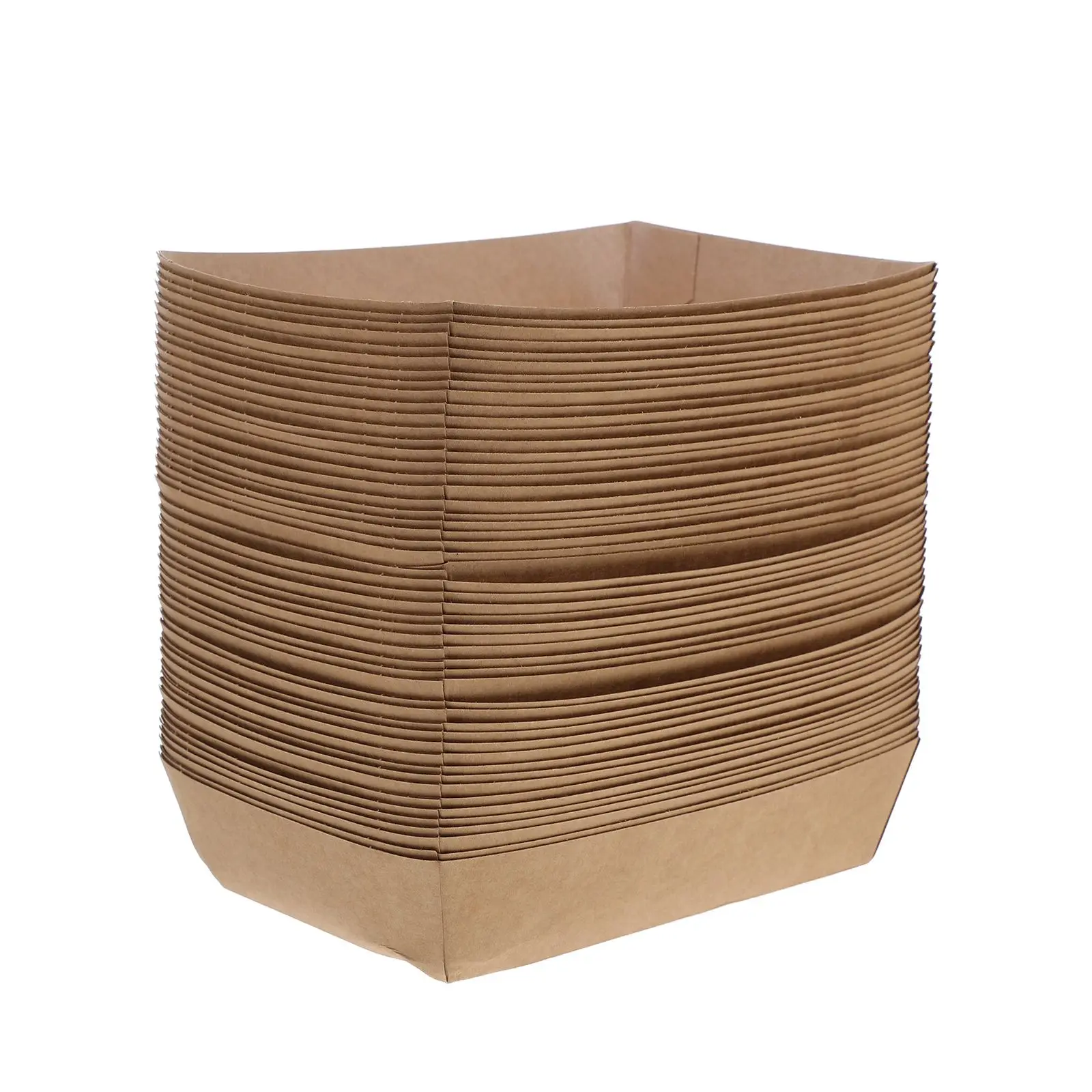 50pcs Disposable Paper Sandwich and Hot Dog Boxes, Kraft Food Boat Trays for Takeout, P... - SKU DPSB1803 - UGI Packaging