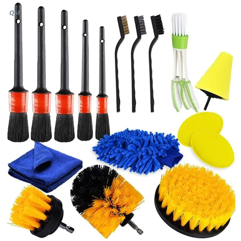 Multi functional Car Wheel Cleaning Brush Tool Detailing Brush Set For