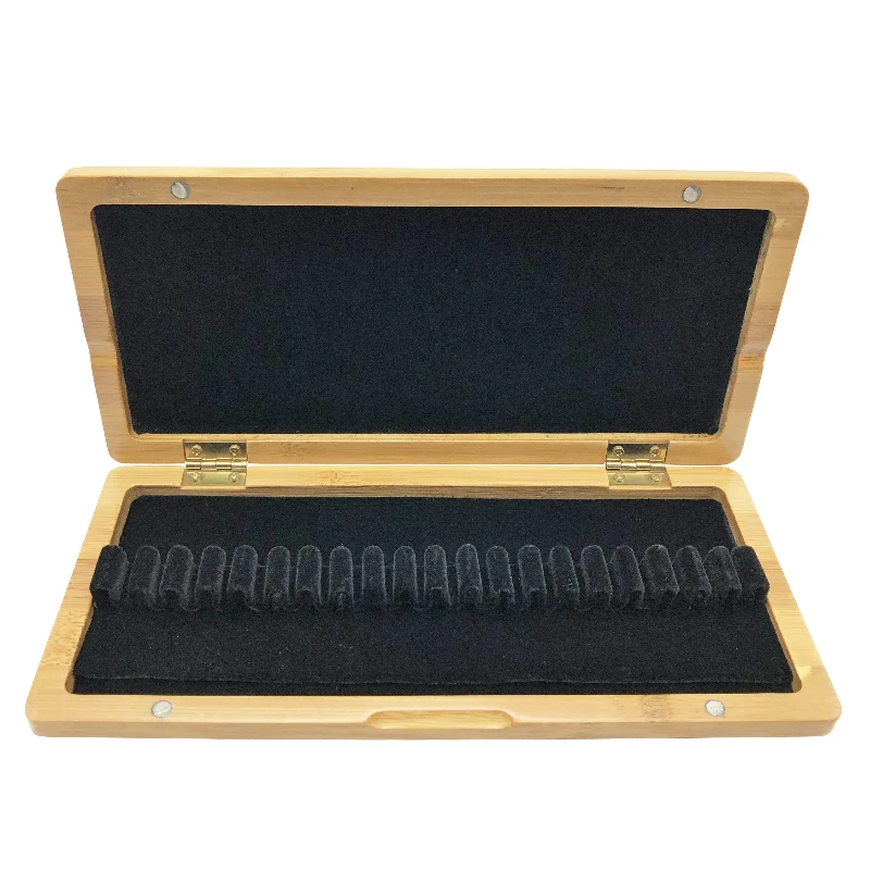 3/6/10/20 pcs Oboe bamboo solid wood reed box Ouba reed wooden clip portable storage bag
