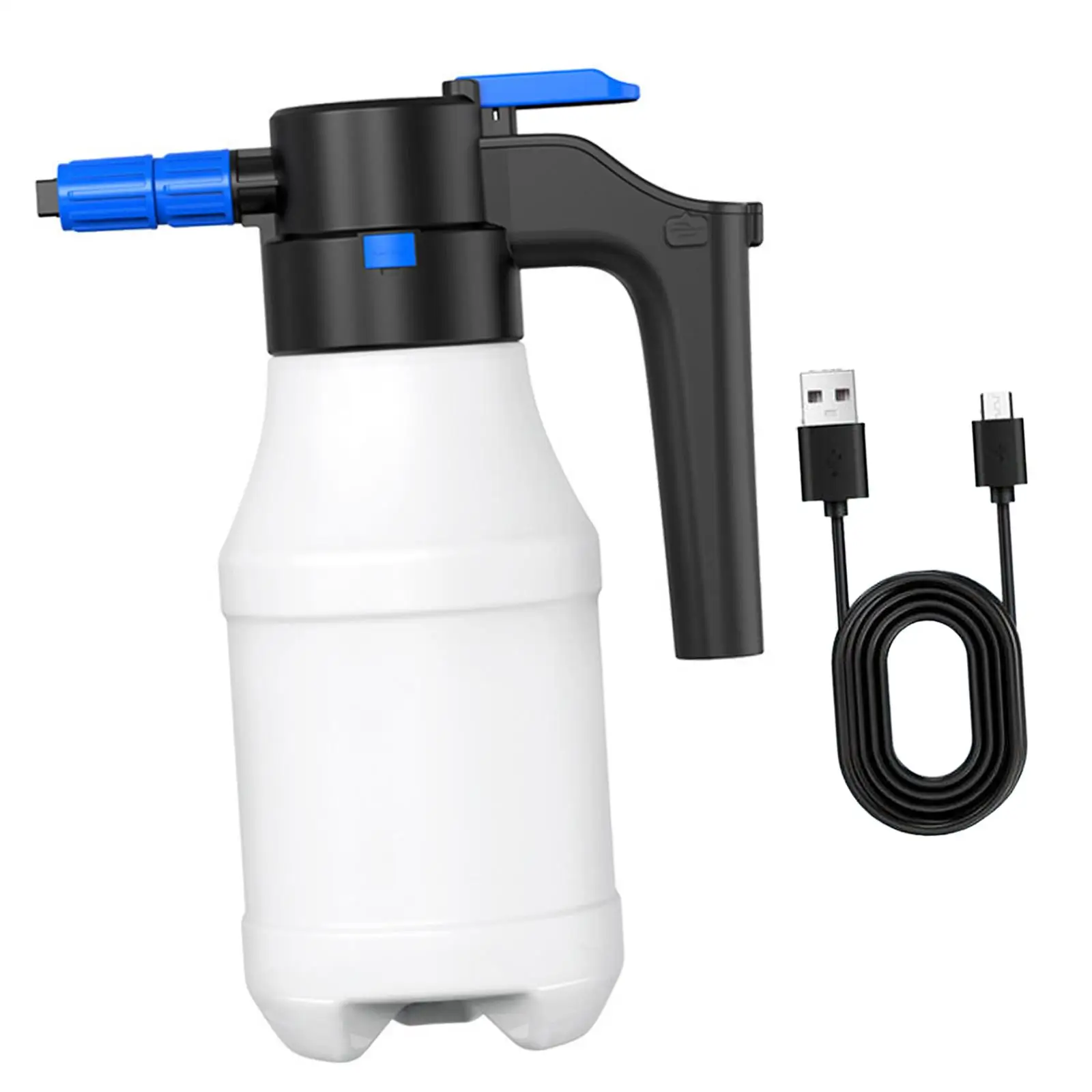 1.5L Electric Car Foam Sprayer Handheld Watering Can for Watering Garden Plants Bathroom Cleaning Flower Spraying Auto Detailing