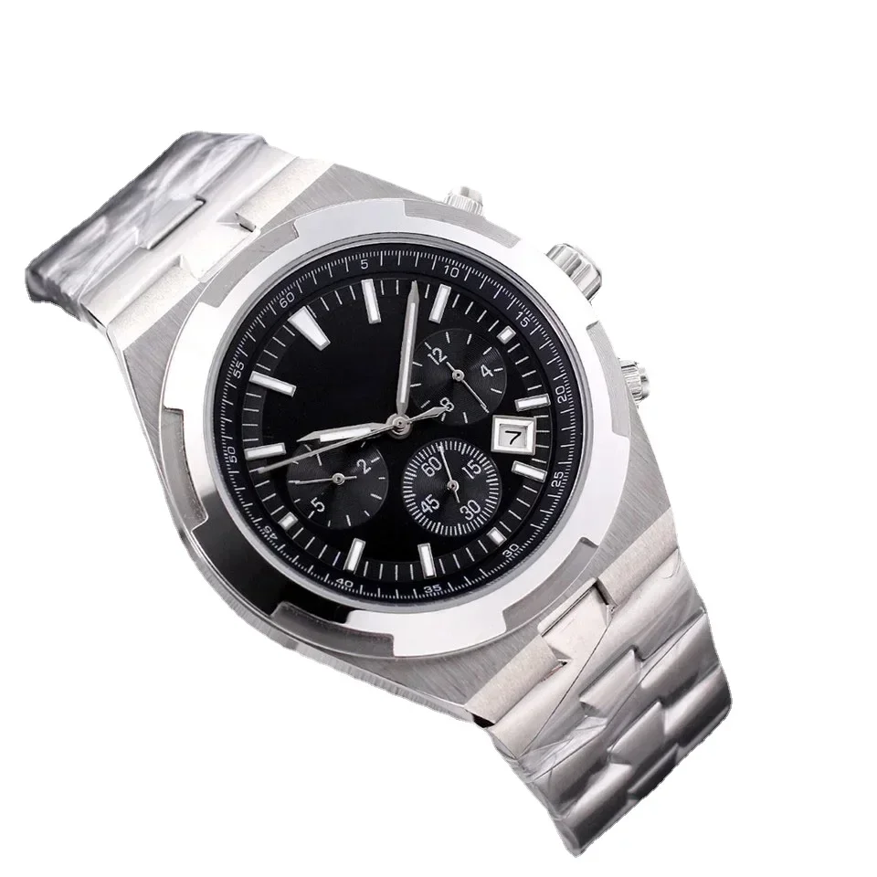 

Luxury New Automatic Watch for Men Mechanical Watches 904l Stainless Steel Overseas Rose Gold Silver Black Blue 40mm-VC