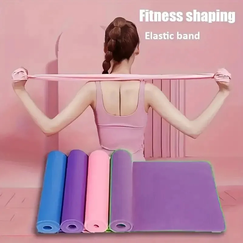 Yoga Pilates Resistance Bands Set Working Out Gym Exercise Equipment Elastic Band Fitness Booty Thermal Stretch Stretching Strap